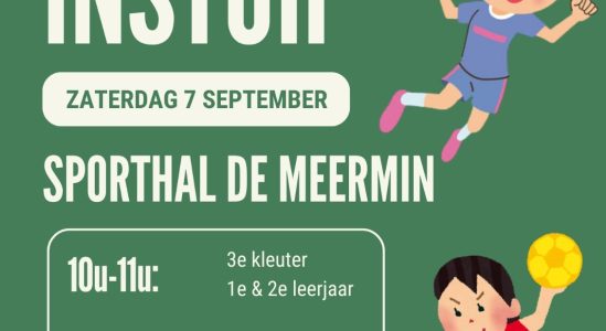 Handbalinstuif zaterdag 7 September!